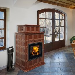 Изразцовая печь-камин Hein Baracca 7 керамика с теплообменником